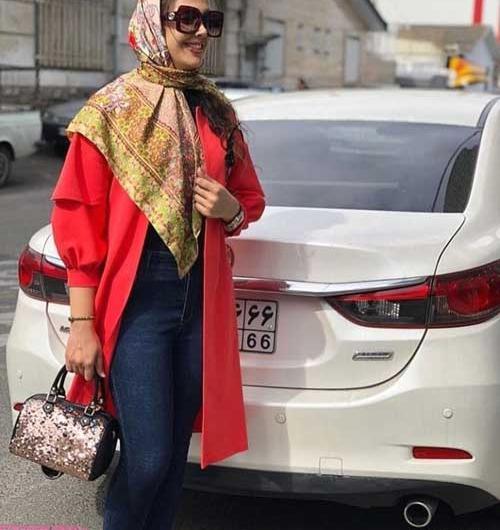 عکس دختر ایرانی با مانتو جلو باز