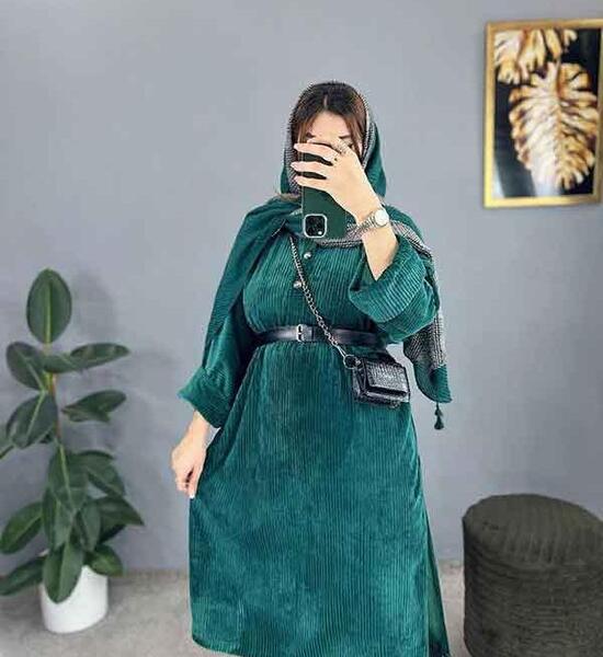 عکس مدل مانتو جدید مخمل کبریتی