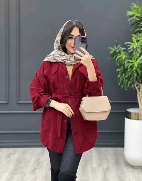 عکس مدل مانتو جدید مخمل کبریتی