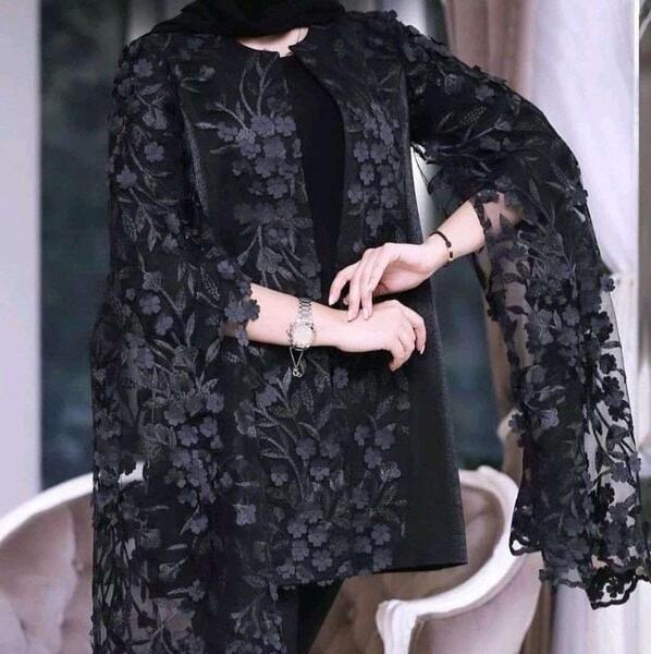 عکس مدل مانتو مجلسی توری جدید و شیک