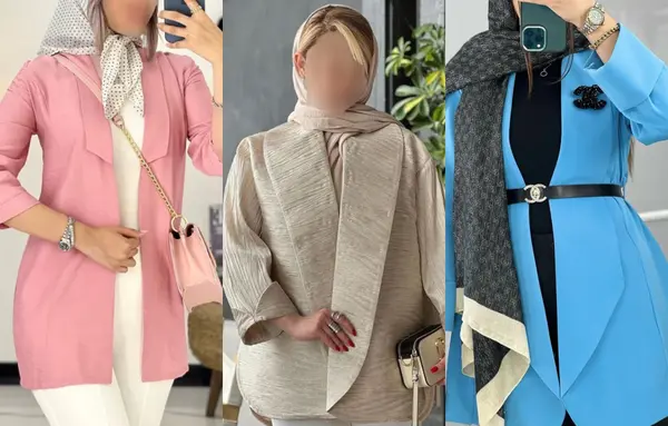عکس مدل مانتو جدید با یقه انگلیسی