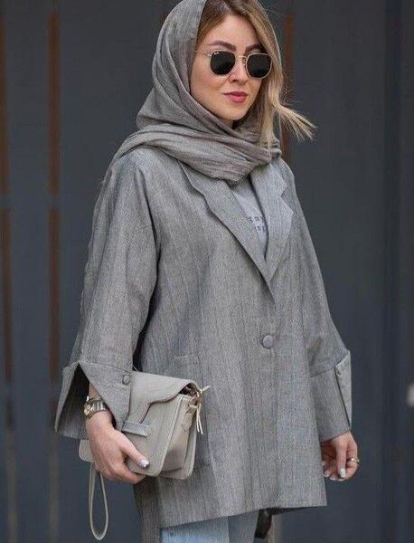 عکس مدل مانتو کتی یقه انگلیسی جدید