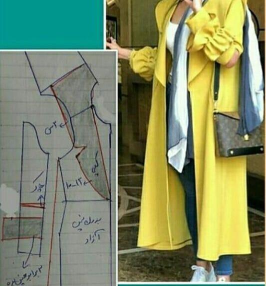 عکس مدل مانتو تابستانی جدید همراه با الگو