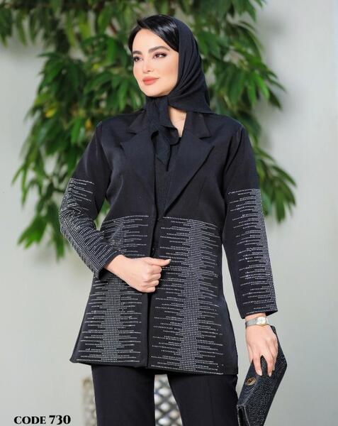 عکس مدل مانتو مجلسی مشکی جدید ۱۴۰۳