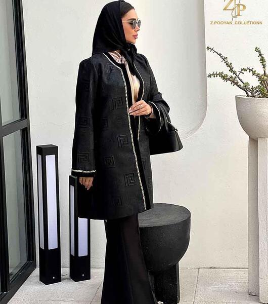 عکس مدل مانتو مجلسی مشکی جدید ۱۴۰۳