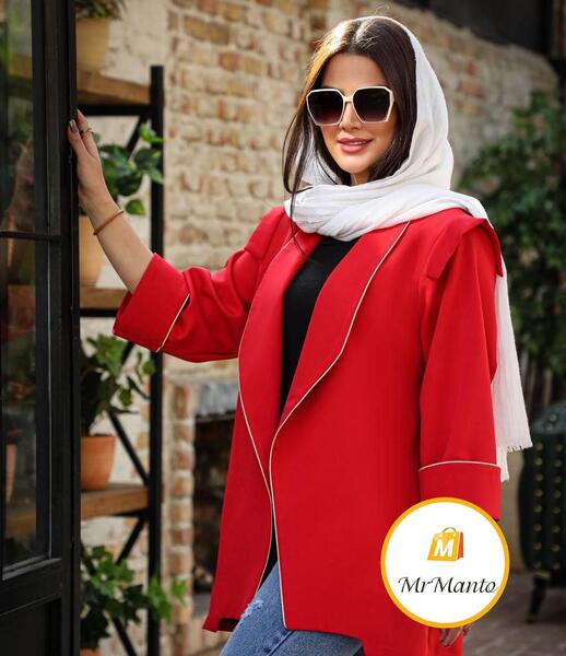 عکس مدل مانتو کتی قرمز جدید