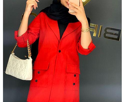 عکس مدل مانتو کتی قرمز جدید