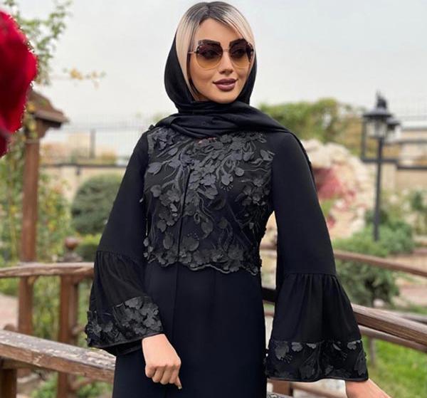 عکس مدل مانتو قرمز مشکی جدید
