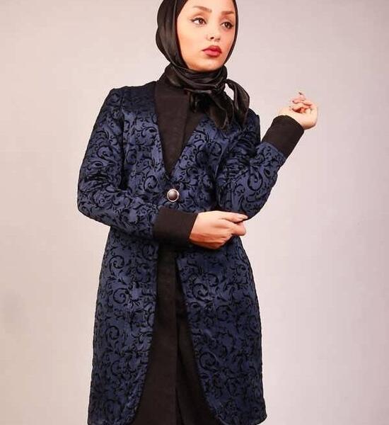 عکس مدل مانتو کتی طرح دار جدید
