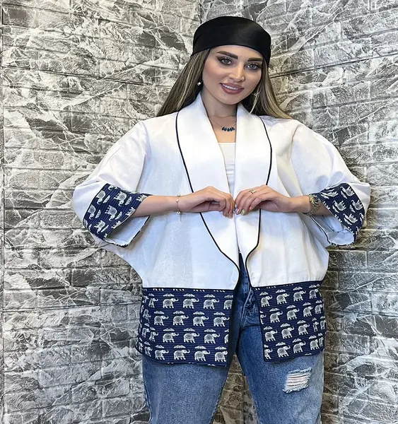 عکس مدل مانتو کتی طرح دار جدید