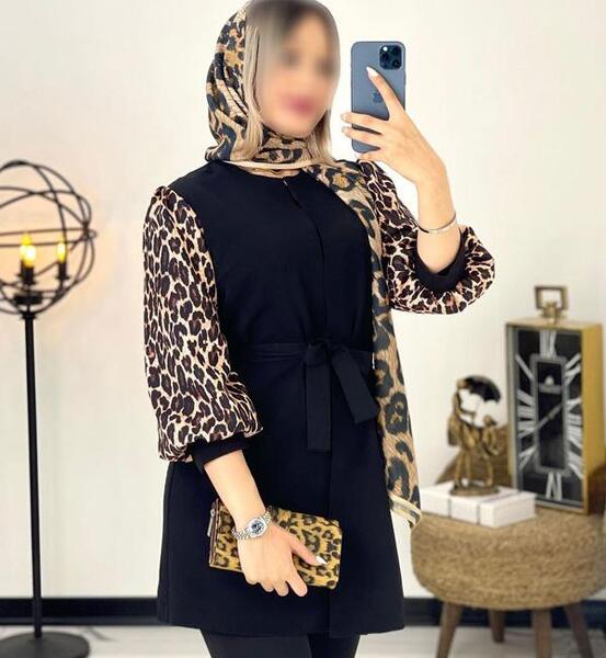 عکس مدل مانتو طرح پلنگی جدید