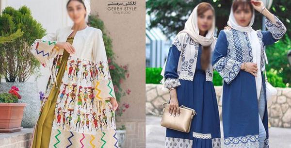 عکس مدل مانتو با طرح سنتی جدید