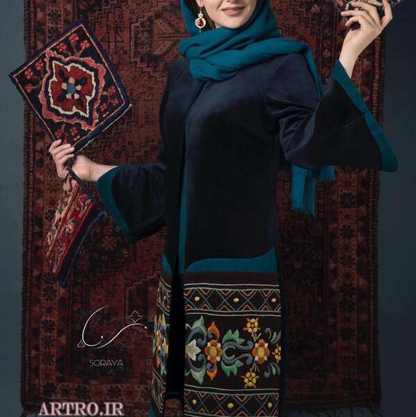 عکس مدل مانتو با طرح سنتی جدید