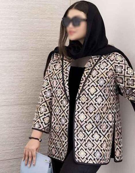 عکس مدل مانتو ژاکارد جدید ۱۴۰۳