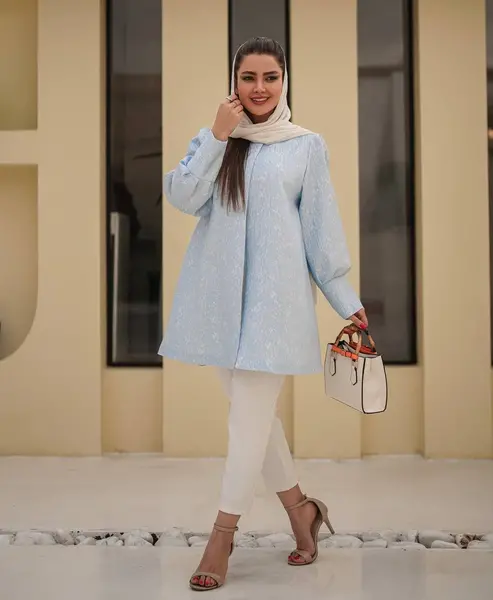 عکس مدل مانتو ژاکارد جدید ۱۴۰۳