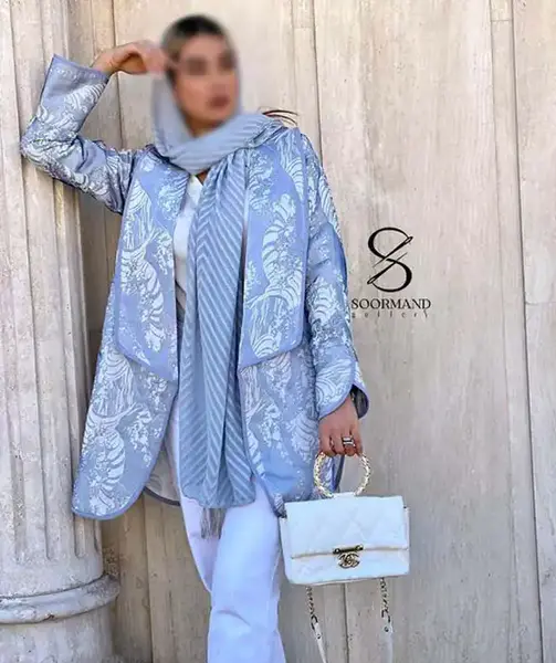 عکس مدل مانتو ژاکارد جدید ۱۴۰۳