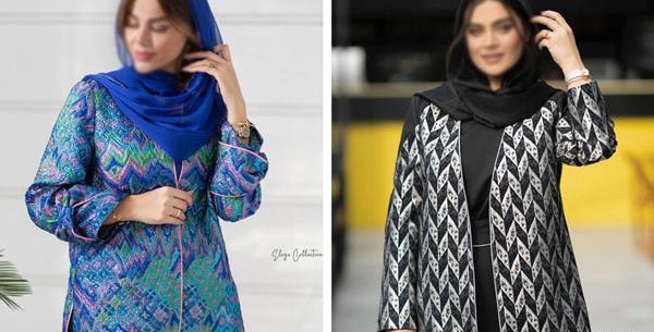 عکس مدل مانتو ژاکارد جدید ۱۴۰۳