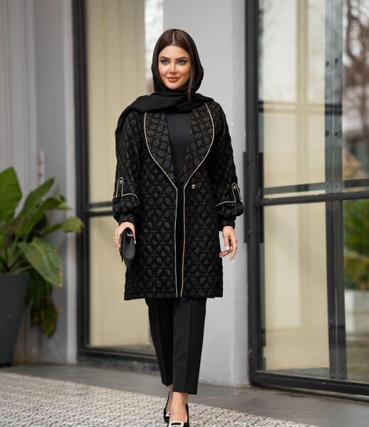 عکس مدل مانتو ژاکارد جدید ۱۴۰۳