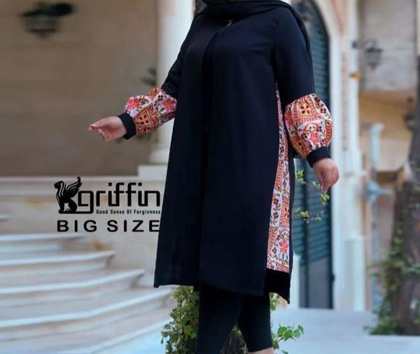 عکس مانتو سایز بزرگ جدید