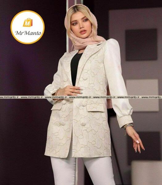 عکس مدل مانتو کتی جدید با پارچه ژاکارد
