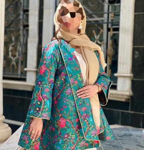 عکس مدل مانتو کتی جدید با پارچه ژاکارد
