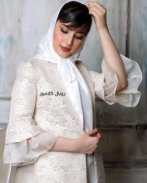 عکس مدل مانتو کتی جدید با پارچه ژاکارد