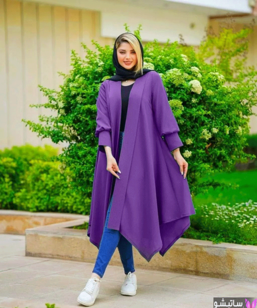 عکس مدل مانتو دخترانه جدید با پارچه کرپ حریر