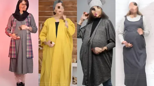 عکس مدل مانتو حاملگی شیک و جدید