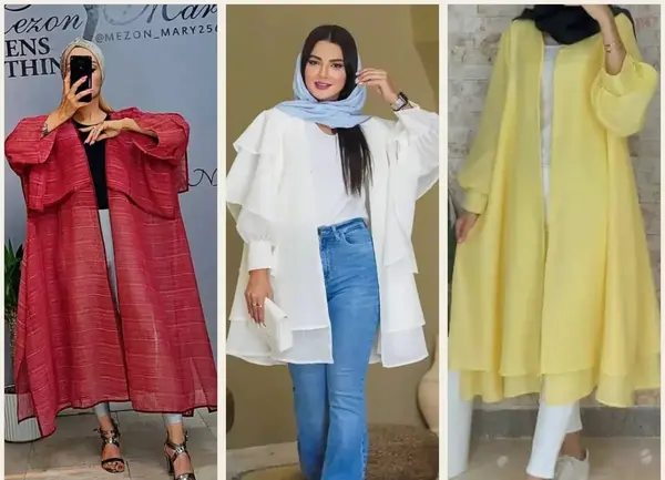 عکس مدل مانتو حریر جدید و شیک