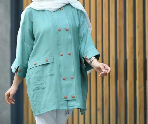 عکس مدل مانتو جدید برای افراد چاق و قد کوتاه
