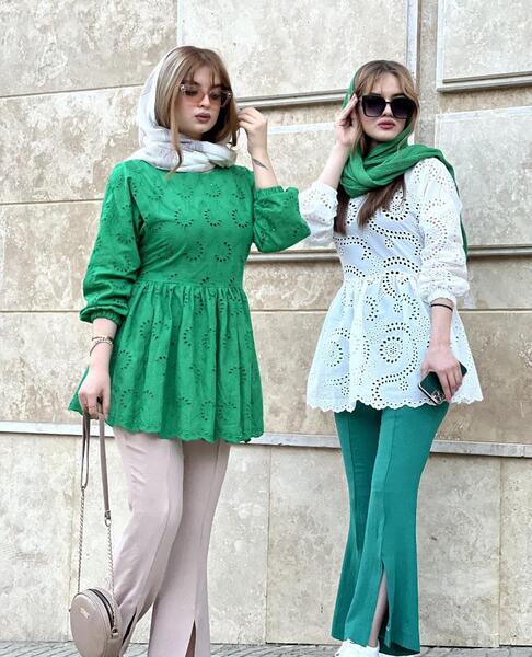 عکس مدل مانتو چین دار دخترانه جدید