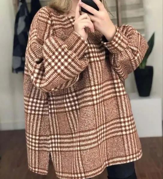 عکس مدل مانتو چهارخونه جدید اینستاگرام