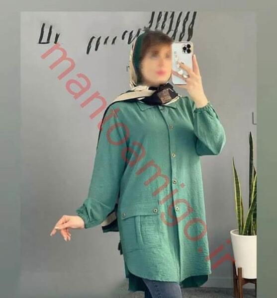 عکس انواع مدل مانتو جدید جلو دکمه دار