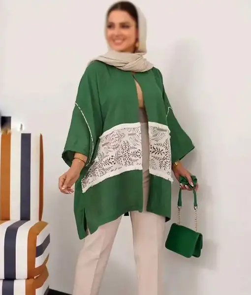 عکس مدل مانتو جدید پانچ جلو باز