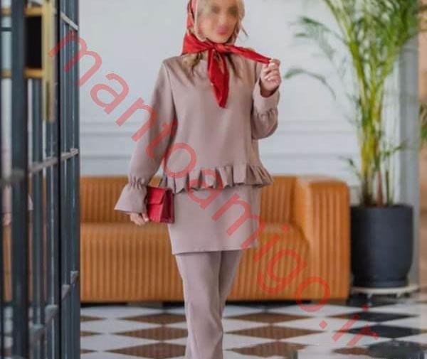 عکس مدل مانتو جلو بسته جدید
