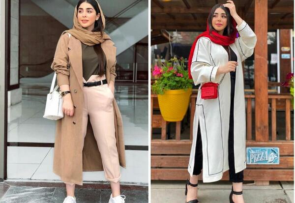 عکس ست مانتو شلوار و کفش تابستانه جدید