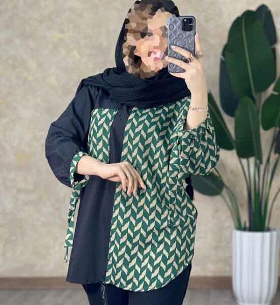 عکس مدل مانتو جدید ابروبادی طرح دار