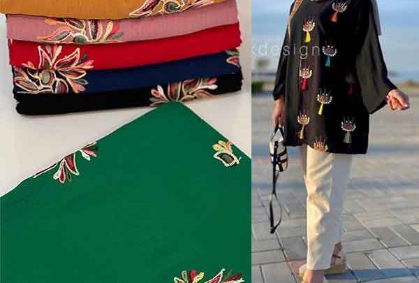عکس مدل مانتو جدید ابروبادی طرح دار