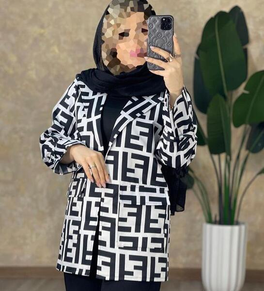 عکس مدل مانتو جدید ابروبادی طرح دار