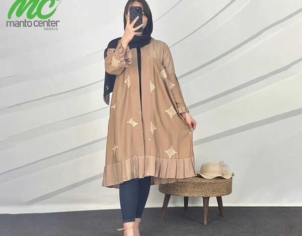 عکس مدل مانتو جدید ابروبادی خامه دوزی