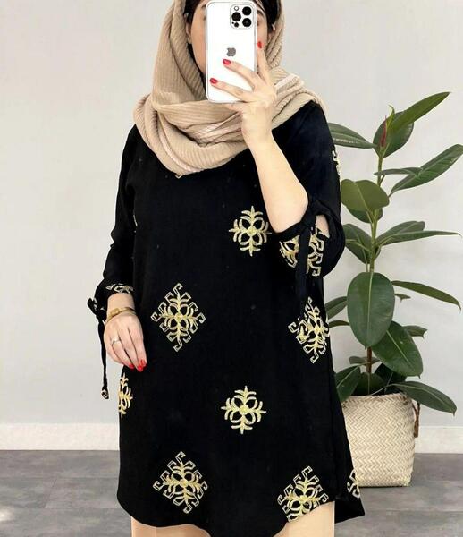 عکس مدل مانتو جدید ابروبادی خامه دوزی