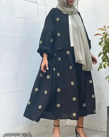 عکس مدل مانتو جدید ابروبادی خامه دوزی