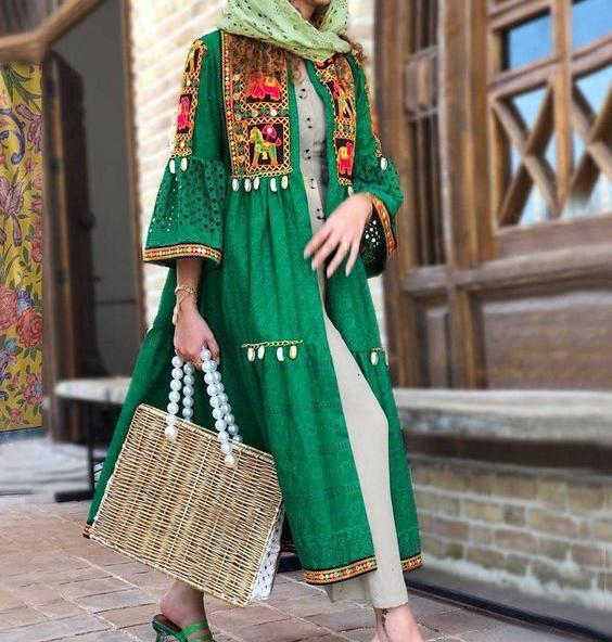 عکس مدل مانتو جدید ابروبادی سنتی