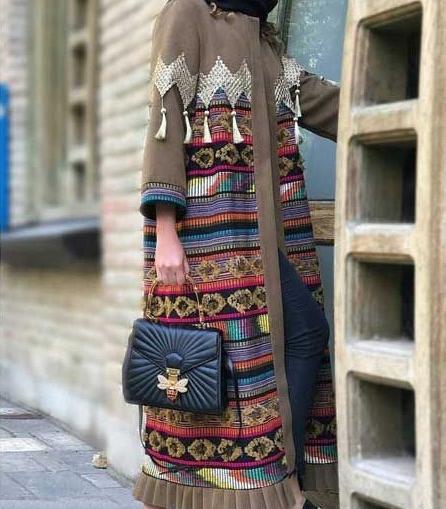 عکس مدل مانتو جدید ابروبادی سنتی