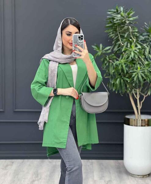 عکس مدل مانتو جدید استین پاکتی