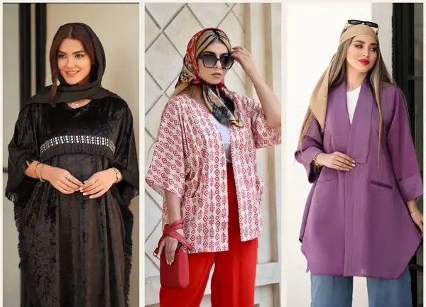 عکس مدل های جدید مانتو استین کیمونو