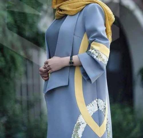 عکس مانتو با یقه امریکایی