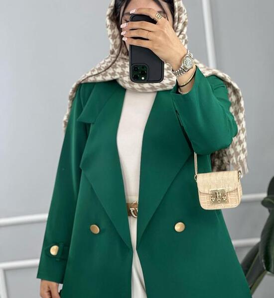 عکس مانتو کتی سبز یشمی