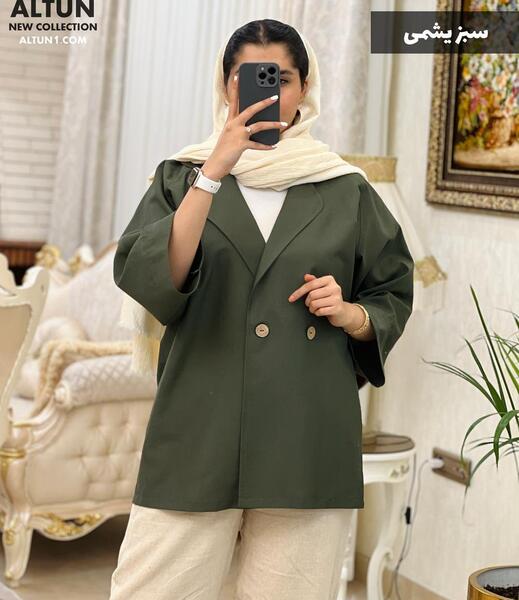 عکس مانتو کتی سبز یشمی