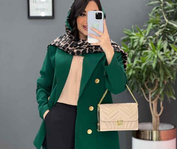 عکس مانتو کتی سبز یشمی